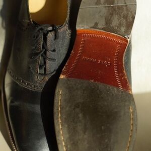 Cole Haan Mens Williams Saddle Black Leather Oxford Shoes C14389 US9